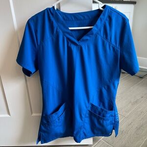 Royal Blue Scrub Top